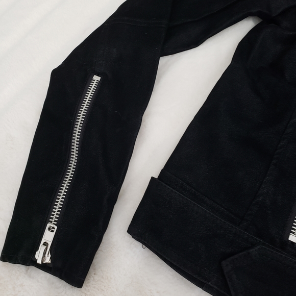 (SOLD) Suede Moto Biker Jacket - Picture 4 of 6